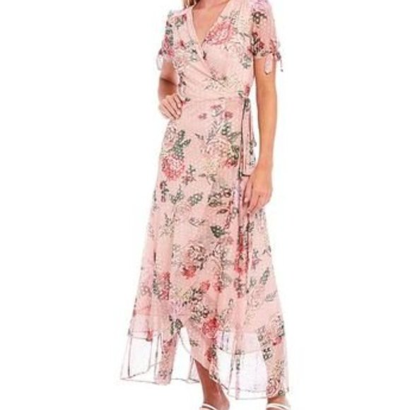 Betsey Johnson Pink Floral Maxi Dress - Picture 2 of 4